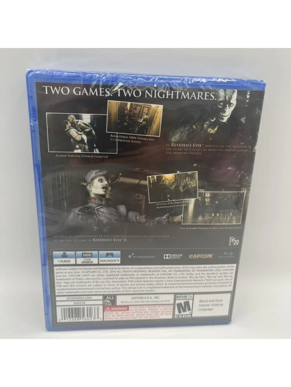 Resident Evil Origins Collection (PlayStation 4, 2016) New Sealed